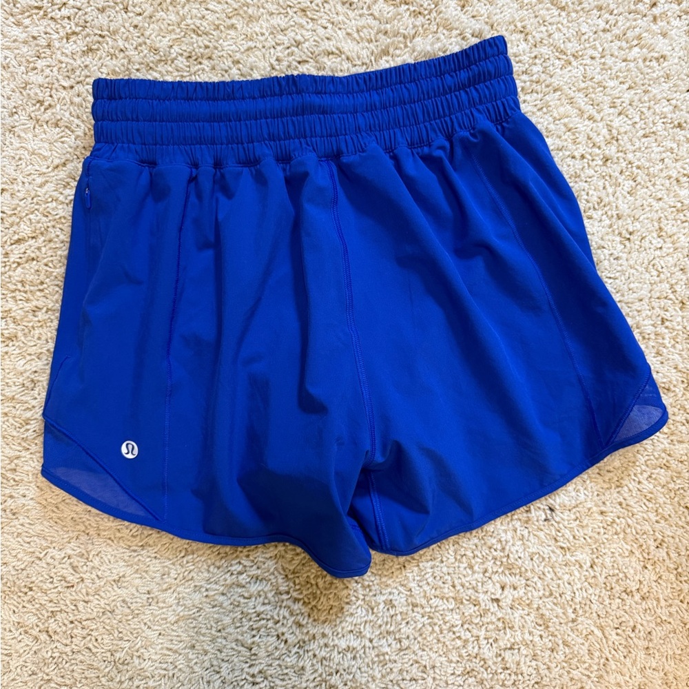 Lululemon shorts hottie hot 4 inch royal blue